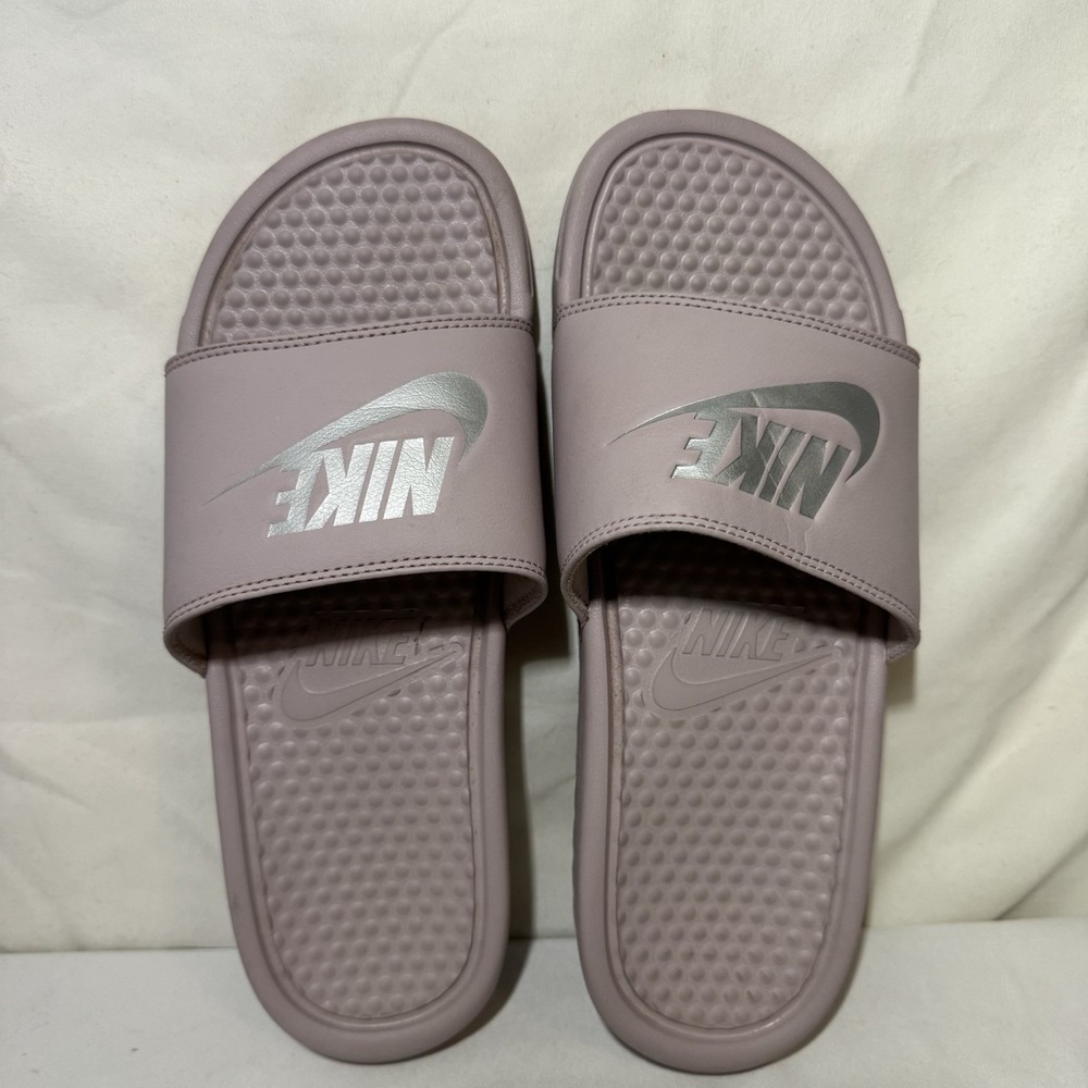 Nike Benassi JDI Slide Sandals, #343881-614, Lavender, Women's US Size 9 - Picture 4 of 6